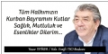 TSO BAŞKANI YAŞAR TETİKER'İN BAYRAM MESAJI