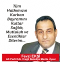 FEVZİ EKŞİ'İNİN BAYRAM MESAJI