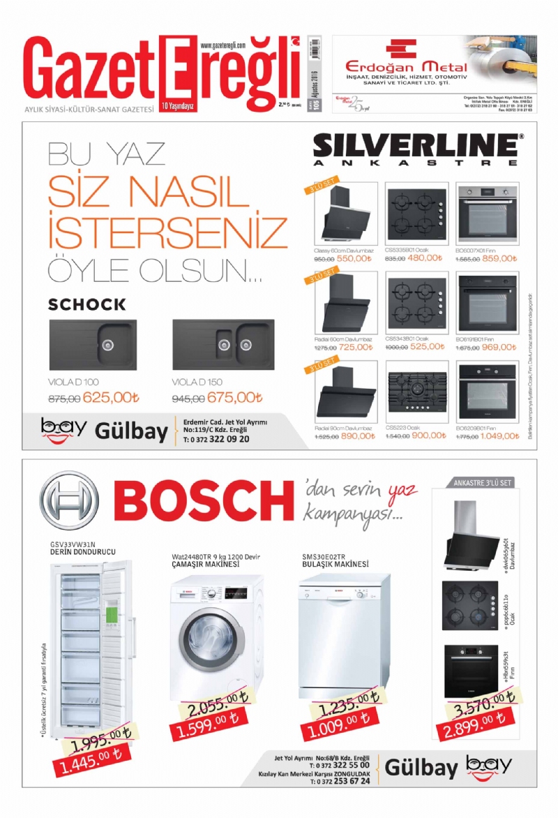 Kurulduğu yıldan bu güne geçen 10 yılık süreç içerisinde Kdz. Ereğli ve Bölgede gazetecilik anlamında farklı bir soluk getiren Gazete Ereğli, gerek yaptığı haberler, gerek verdiği Tarih-Kültür ekleri, gerekse sektörel eklerle ve yüksek tirajları ile  yine sadece ve sadece kendisi ile yarışıyor.  Bu ayki tiraj 10 bin adet!