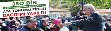 350 BİN ATA TOHUMU FİDESİ, KDZ. EREĞLİ HALKIYLA BULUŞTU