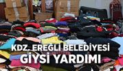KDZ. EREĞLİ BELEDİYESİ, GİYSİ YARDIMINDA BULUNUYOR