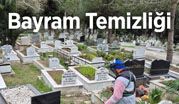 KDZ. EREĞLİ ŞEHİR MEZARLIĞINDA BAYRAM TEMİZLİĞİ YAPILIYOR