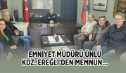 EMNİYET MÜDÜRÜ ÜNLÜ, KDZ. EREĞLİ'DEN MEMNUN...