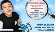 ASAF ALİ'YE YARDIM KAMPANYASI
