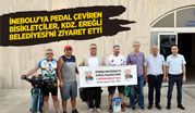 İNEBOLU’YA PEDAL ÇEVİREN BİSİKLETÇİLER, KDZ. EREĞLİ BELEDİYESİ’Nİ ZİYARET ETTİ