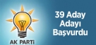 AK Parti'den Zonguldak Aday Adaylarının Sayısı 39'a Yükseldi